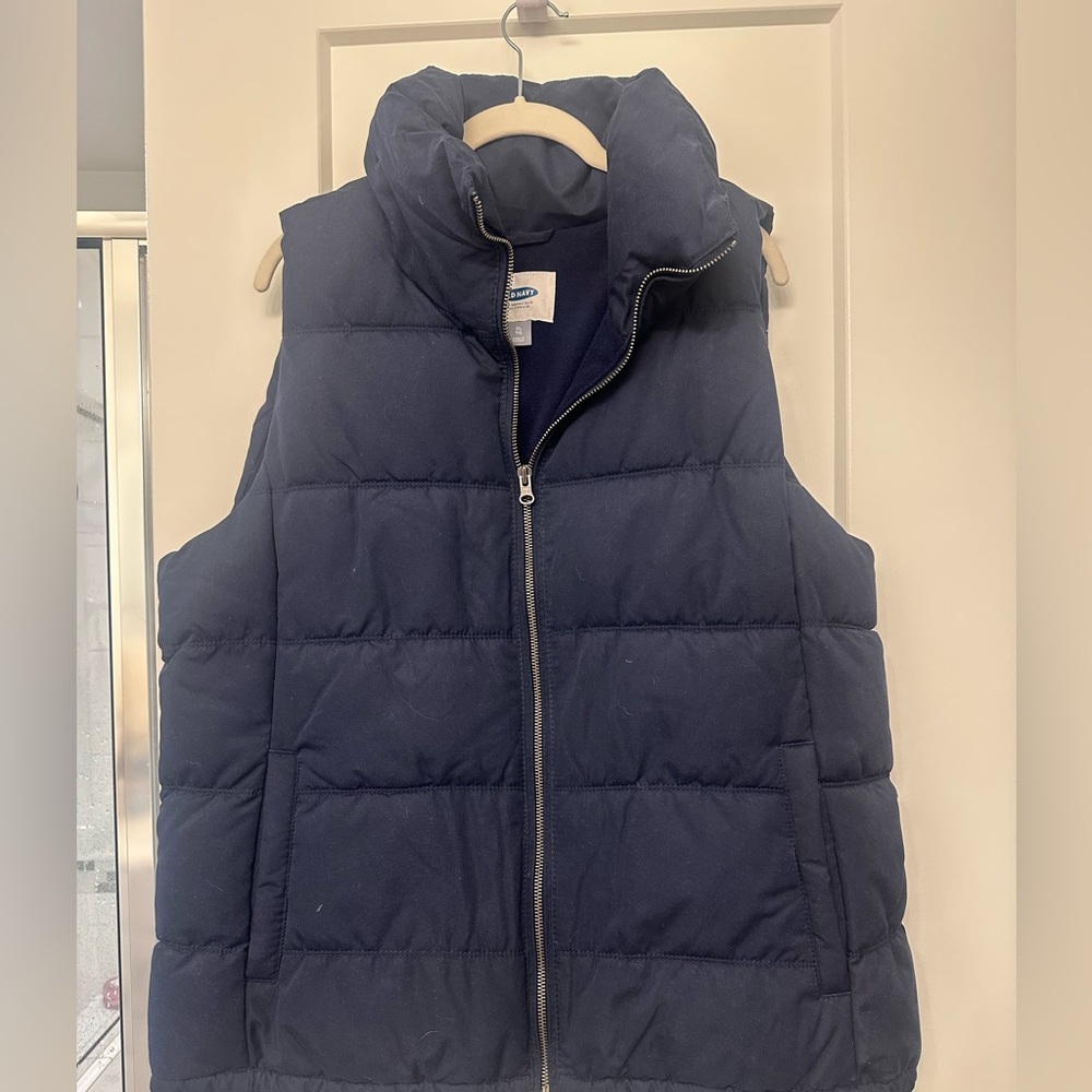Old Navy Navy Blue Puffer Vest